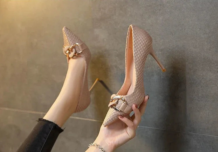 Women's Shoes High Heels Ladies Pumps Casual On Heeled Non Slip Chic And Elegant Hot Trendy Low Price Wholesale Lastest