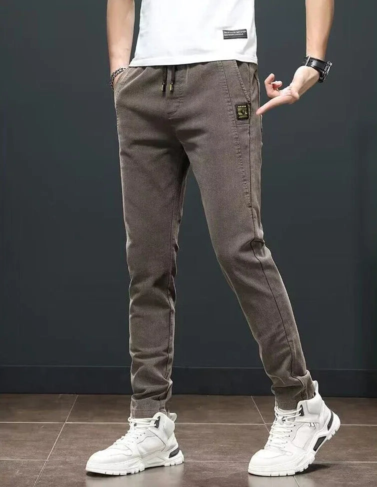 Straight Office Casual Pants Man Cotton Loose Summer Baggy Thin Business Trousers for Men Slacks High Quality Low Price Stylish