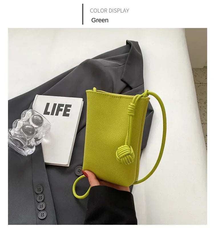 Women Handbags Female PU Leather Shoulder Bags Simple Large Capacity Crossbody Bags Portable Phone Purse Vacation Travel
