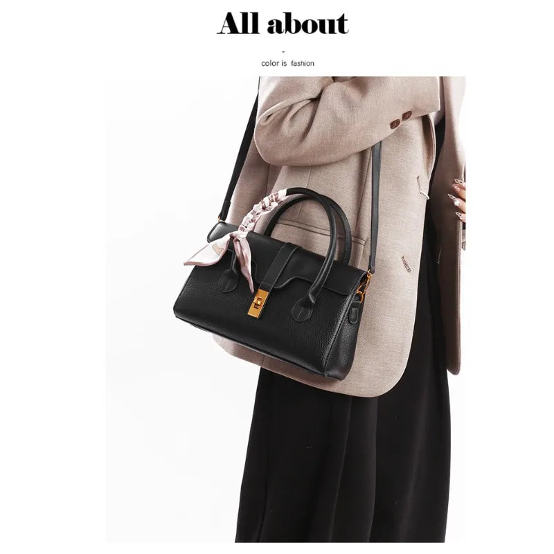 Fashionable and minimalist handbag for women, 2025 high-end crossbody bag, large capacity commuting handbag for women