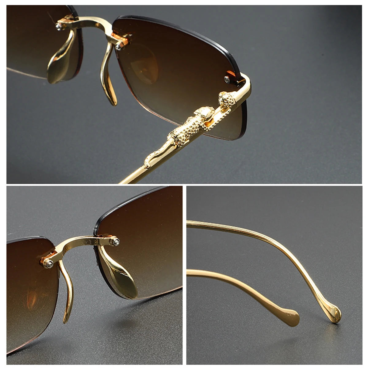 Frameless Sunglasses for Men and Women Classic High-grade Fashion Sunglasses for Women.