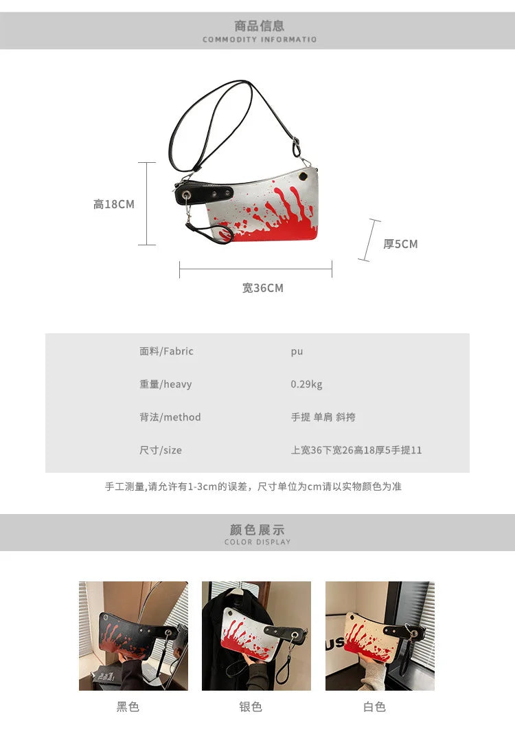 Small Purses And Handbags For Women Unique And Fun Design Leather Crossbody Shoulder Bag Knife Shaped Top Handle Bags Purse