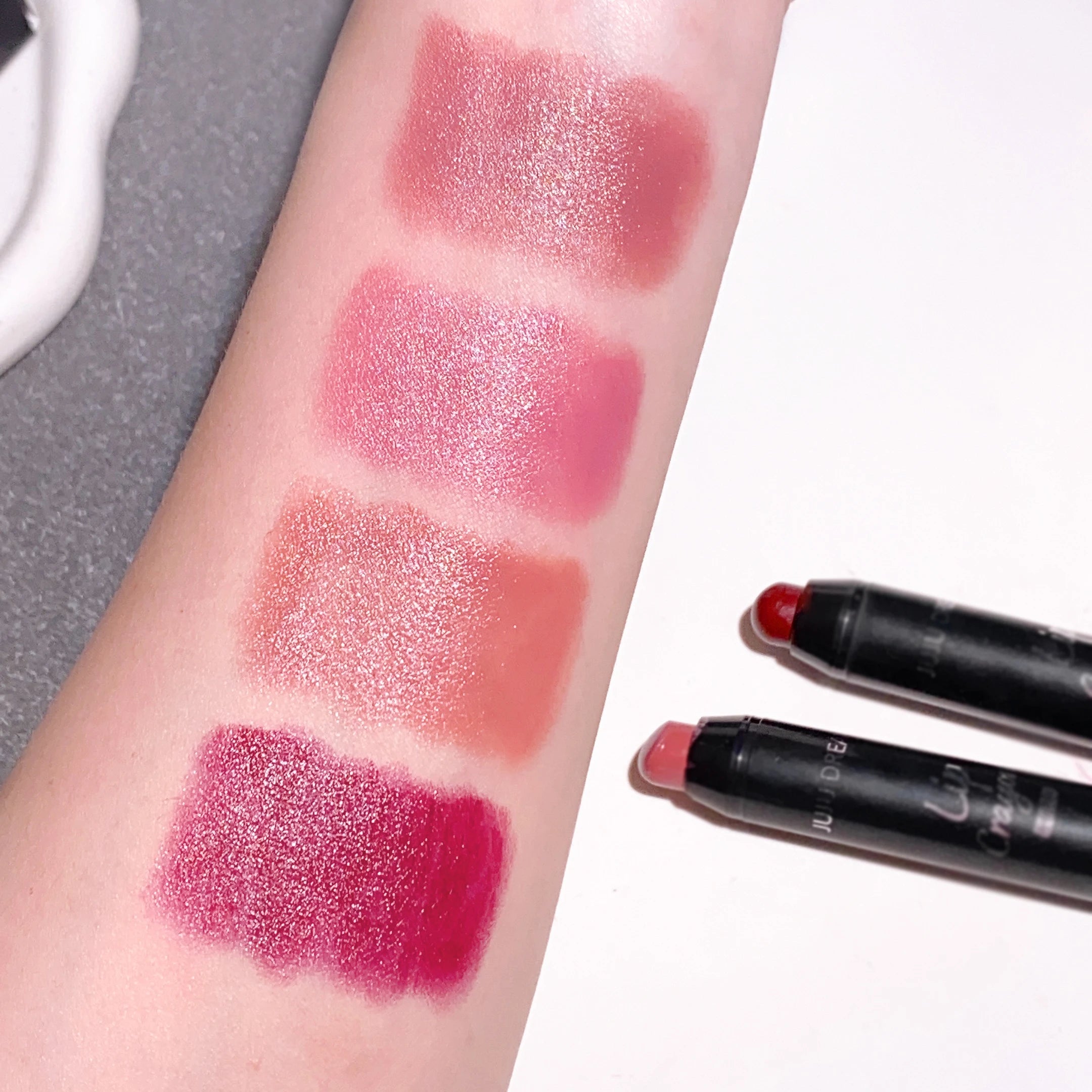 Moisturizing Plump Brighten Lip Lipstick - Solid Lip Gloss Glass,Tea Reddish-Brown,Long-Lasting,Brighten Your Lips a Shimmering