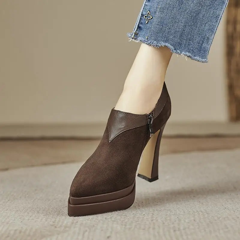 High Heels Women Pointed Toe Shoes Fashion Dress Pumps Sexy Designer Luxury Shoes 2025 Autumn Elegant Party Zapatos De Mujer