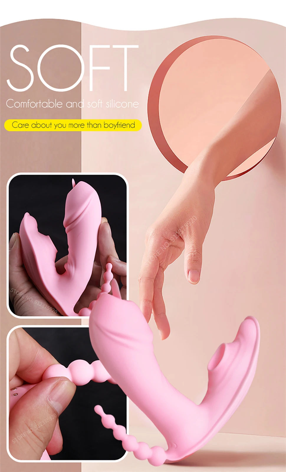 Adult 18 Toy For Women 3 IN 1 Vaginal Sucking Vibrator Dildo Couple  Masturbator Anal Clitoris Sucker Stimulator Sex Machine