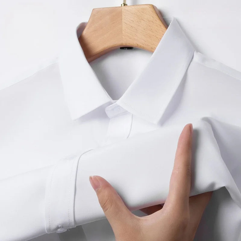 Lynett Lamar Men's Slim Fit Anti-Wrinkle Long Sleeve Dress Shirt — Social Business Casual S–4XL