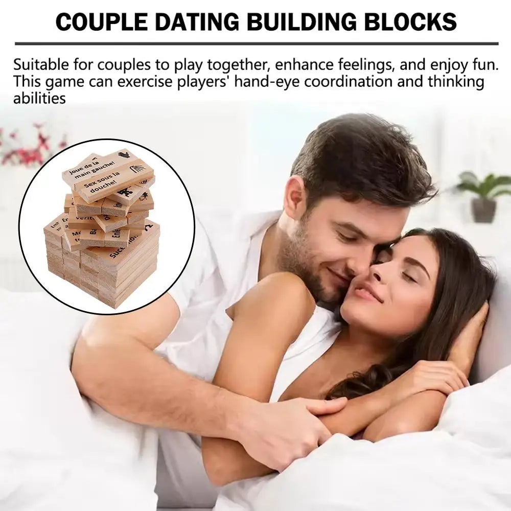 Block Tower Game For Adults Sex Toys Wooden Block For Tumbling Tower Stacking Games Erotica Party SM Block