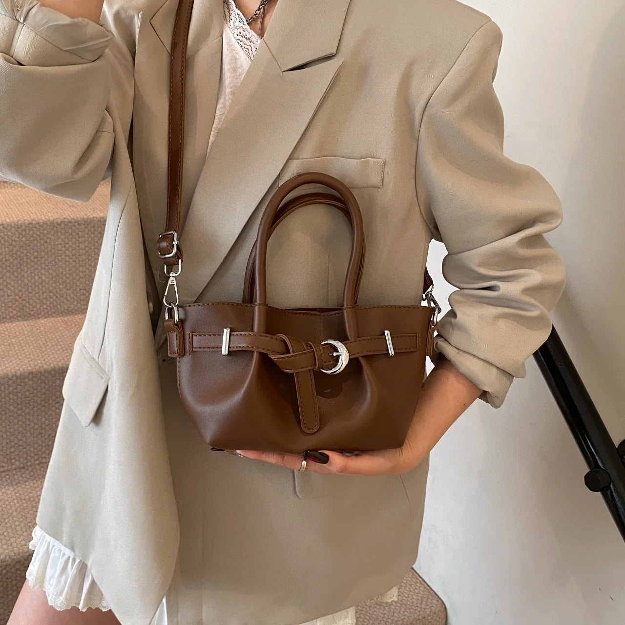 Branded Hand Bags for Women High Quality Leather Shoulder Bag Luxury Purses and Handbags Designer Crossbody Bag Bucket Bolsos
