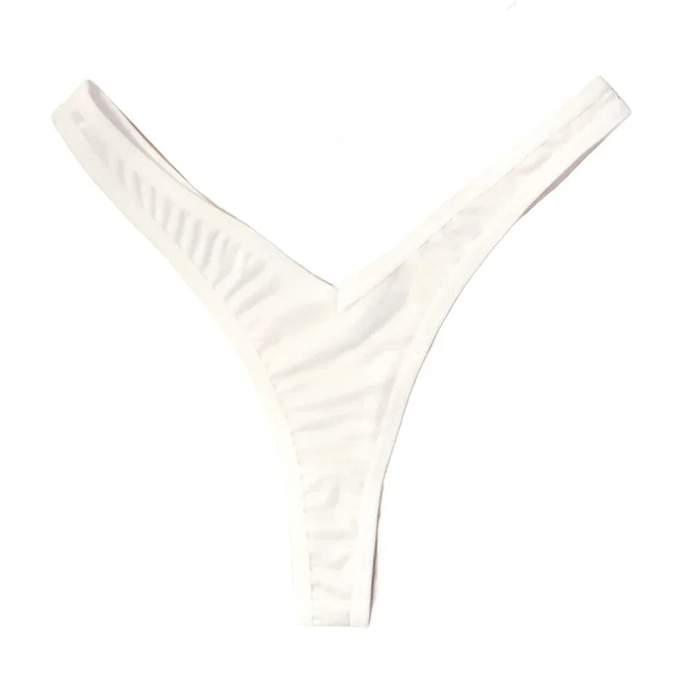 Women Sexy V Waist Sexy Sports Thongs G-string Breathable Panties Low Waist Underwear Knicker T Pants Elastic Bikini Underpants