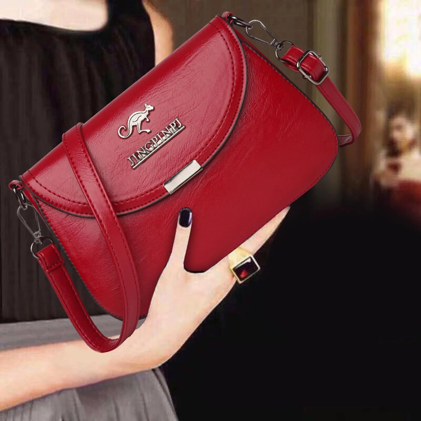 Women Crossbody Bag Shoulder Bag Tote Leather Handbag Purse for Ladies Daily Use Fashion Accessories