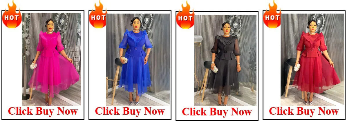 Customized Luxury Vintage Dresses For Women Wedding Party Prom Evening Gown Long Sleeve Dress Dashiki Beaded Robe Turkey African