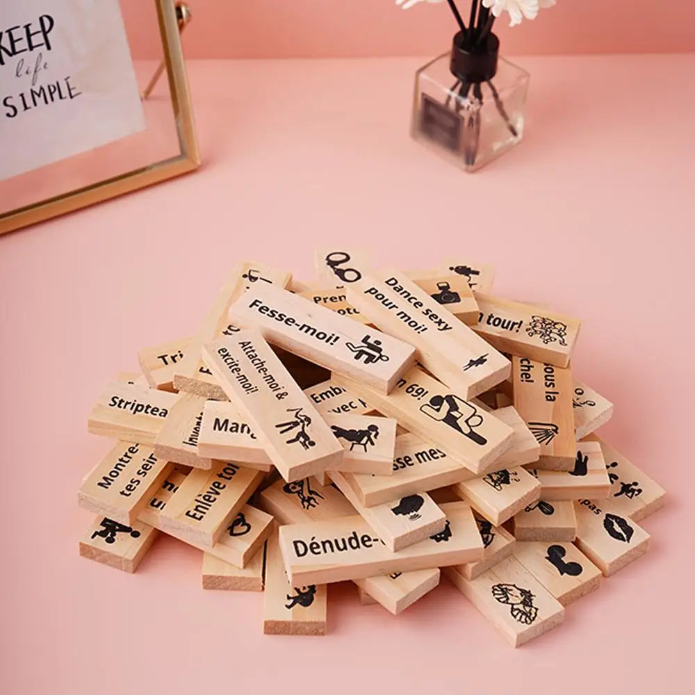 Block Tower Game For Adults Sex Toys Wooden Block For Tumbling Tower Stacking Games Erotica Party SM Block