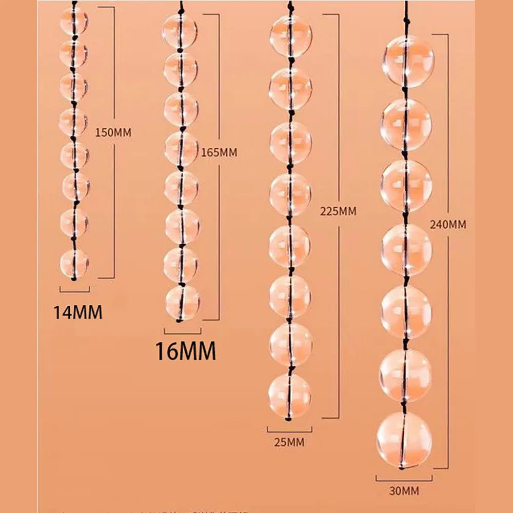 Adult Sex Toys Basic Beads, Smooth Anal Bead, Beginners Play Anal Trainer Toy for Women Couples