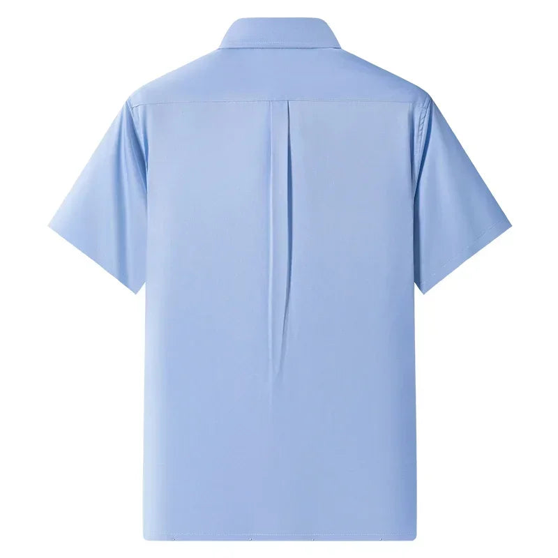 Lynett Lamar Men's Non-Iron Short Sleeve Stretch Shirt — Smart Casual Summer