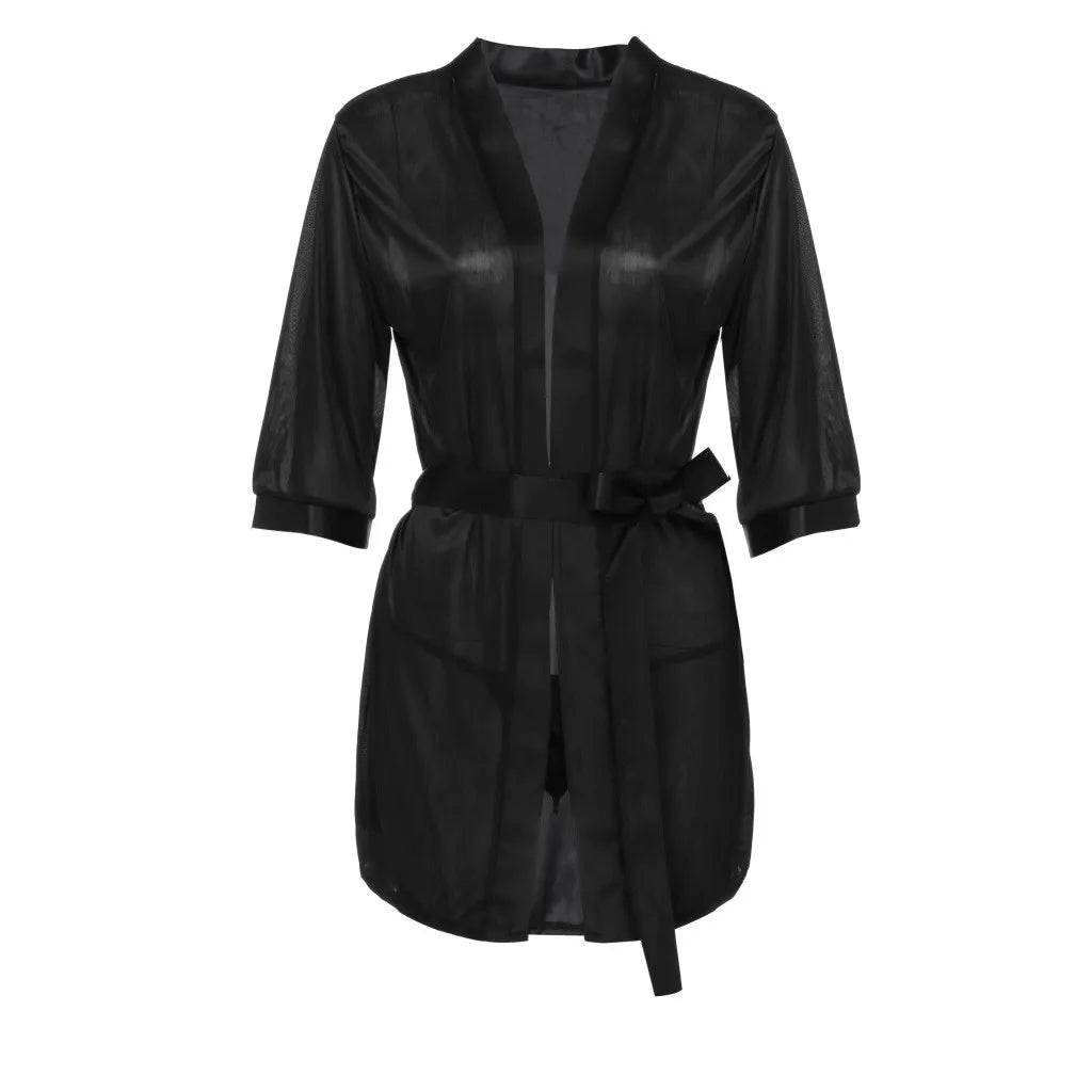 Womens Sexy Satin Sleepwear Lingerie Nightwear Underwear Night Gown Robe, Sexy Soft Comfortable Nightwear, Add Female Charm