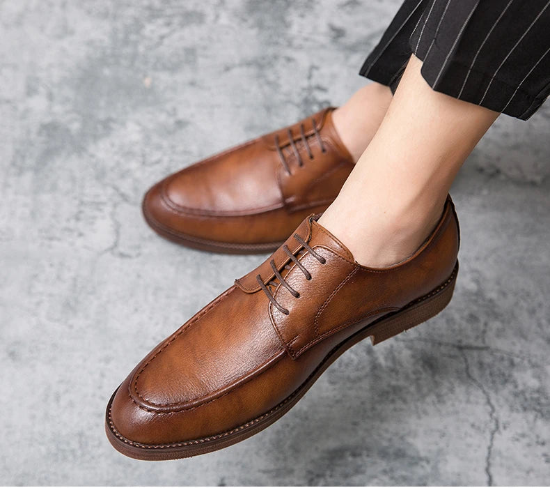 Men's Dress Shoes Classic Casual Business Leather Shoes Men Social Wedding Leather Shoes For Men Oxfords Formal Leather Shoes