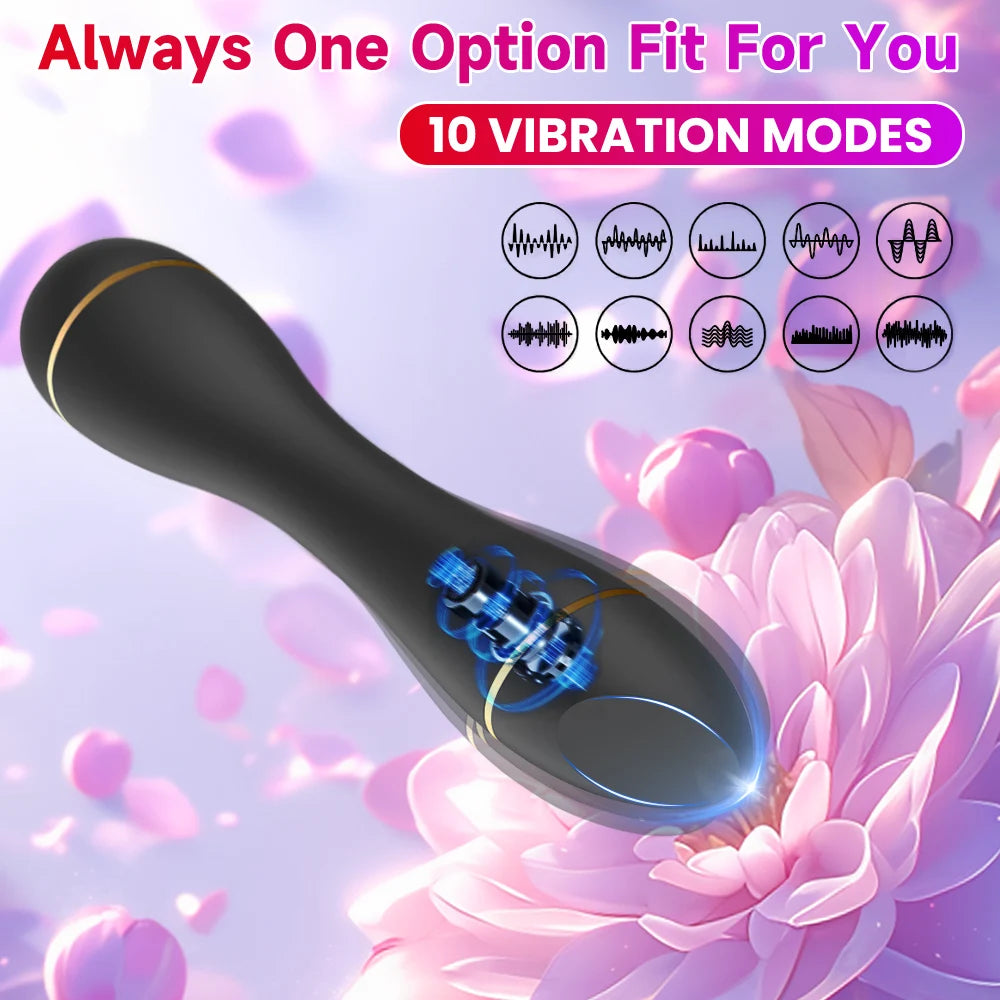 Mini Bullet Vibrator Adult Toy Clitoral Nipple Stimulation 10 Mode, G Spot Stimulator Vagina Anal Massage Adult Toy for Females