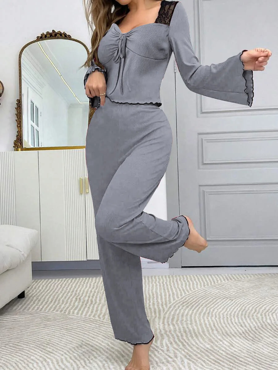 Sleep Shirts Pajamas for Women Pj Sets for Woman Pajama Pants Women's Sleep Wear Sexi Women's Home Clothes Nightgowns Pijama
