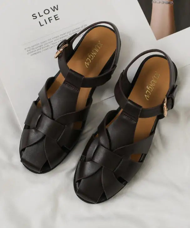 Women Flat Sandals Summer Female Shoes Elegant Office Ladies Sandals Casual Beach Sandalias Roman sandalias Zapatos de mujer