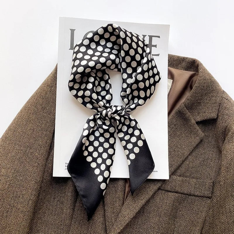 100% Silk Scarf Women Mulberry Luxury High Quality Square Fashion Print Hair Neckerchief Lady Shawl Wraps Hijab Bandana Scarves