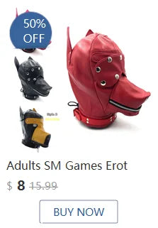 Women Fetish Erotic bdsm Bondage Restraints Adult toys Sex Toy for Sex Mask PU Leather SM Closed Hood Blindfold Sex toys