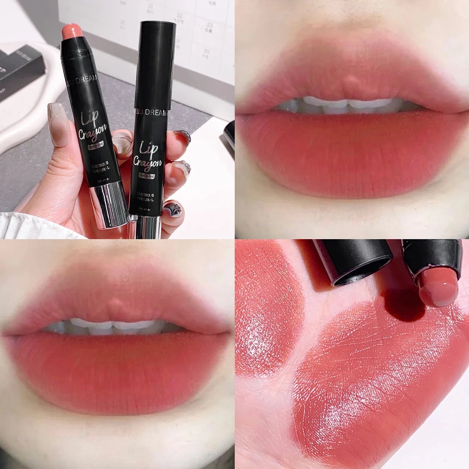 Moisturizing Plump Brighten Lip Lipstick - Solid Lip Gloss Glass,Tea Reddish-Brown,Long-Lasting,Brighten Your Lips a Shimmering