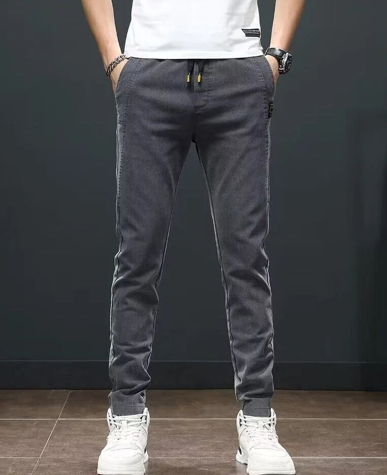 Straight Office Casual Pants Man Cotton Loose Summer Baggy Thin Business Trousers for Men Slacks High Quality Low Price Stylish