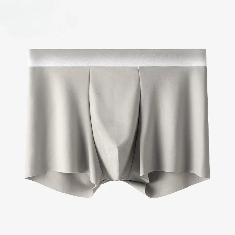 Ice silk Men's Underwear Men's Boxers Cotton crotch Men's New Breathable Four-corner Boxer Shorts мужские трусы  boxers for men