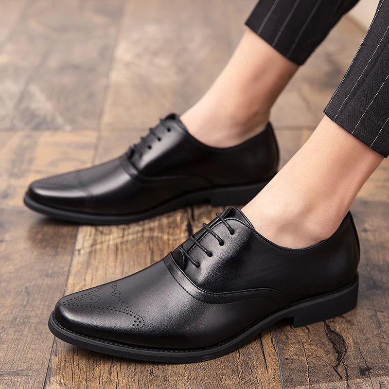 Wedding Shoes For Men Slip On Loafers Trend Tassels Leather Shoes Male Men’s Dress Shoes Business Shoes Men British Style Formal