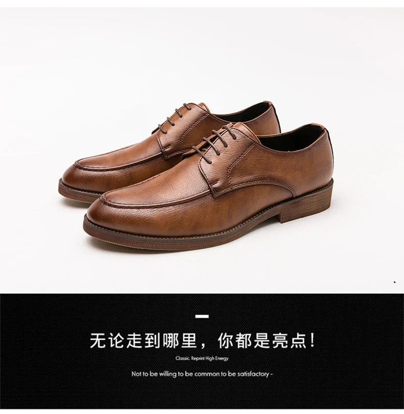 Men's Dress Shoes Classic Casual Business Leather Shoes Men Social Wedding Leather Shoes For Men Oxfords Formal Leather Shoes