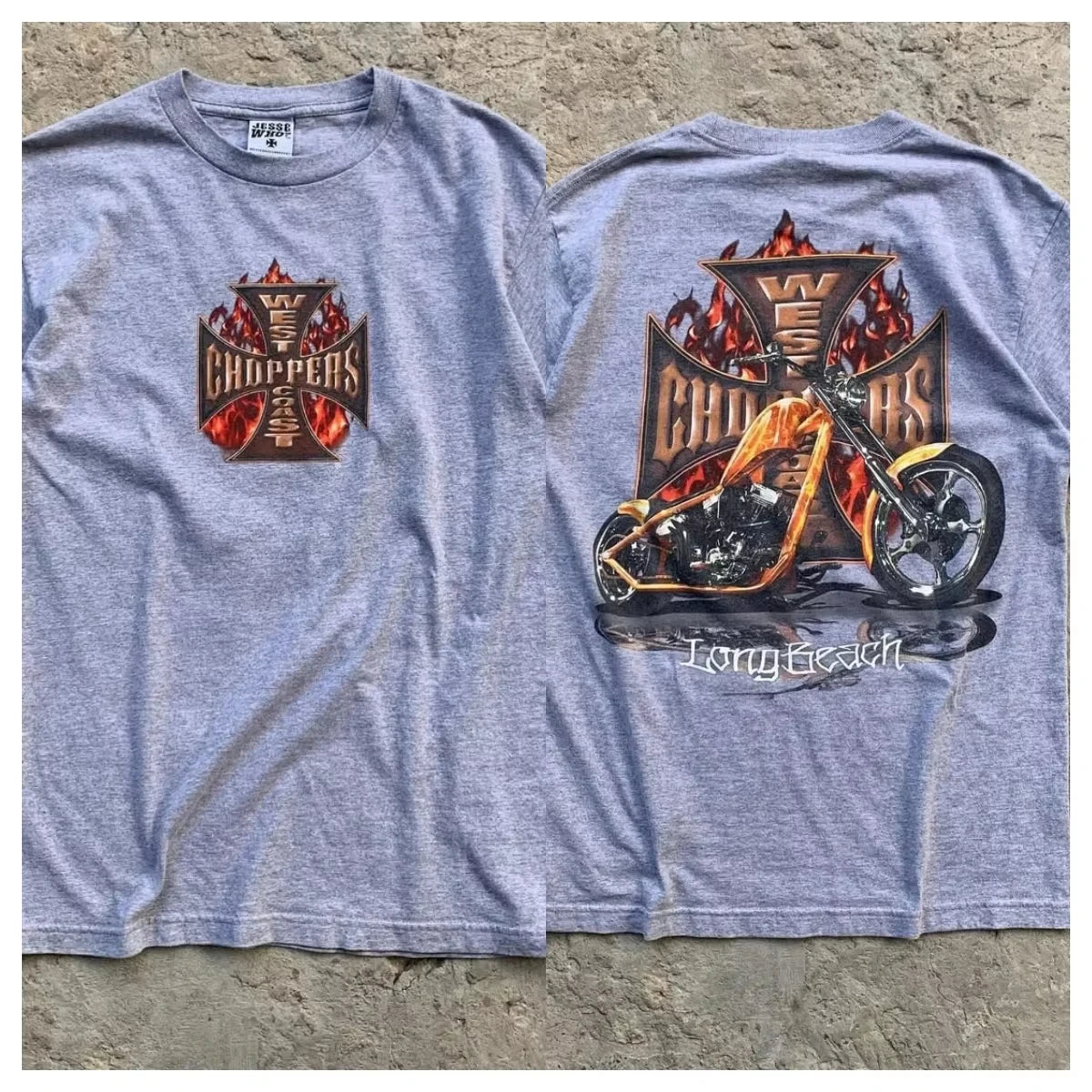 2026 new New trendy and popular streetwear with printed designs short-sleeved retro high street clothing, loose T-shirt