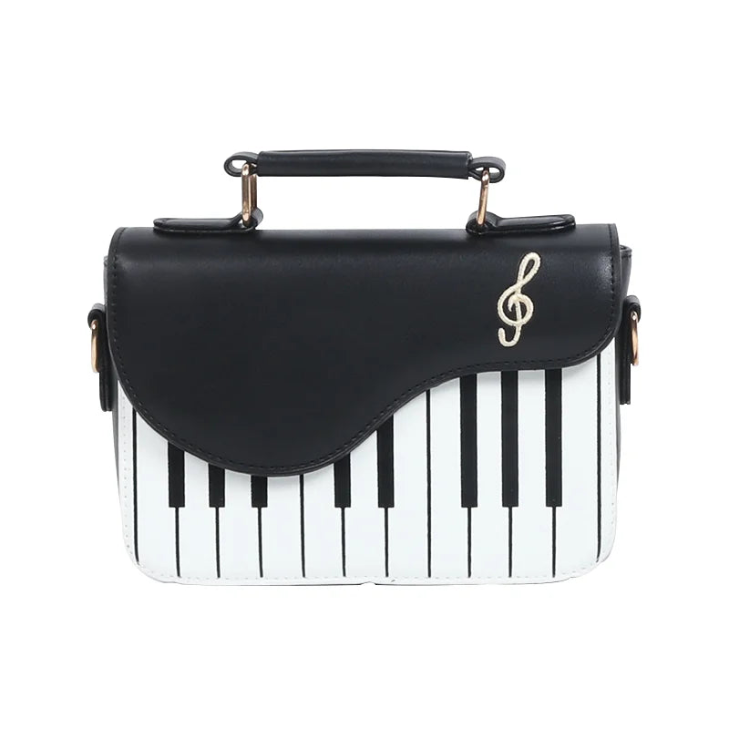 Handbag for Women Small Piano Music Notes PU Leather Shoulder Tote Bag Purse Crossbody Handbag for Women Girls Trendy bags