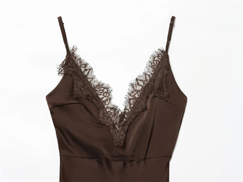 Women's Mini Dress 2025 New Fashion Fall Sexy Slip Dresses for Women Elegant Chic Ladies Dress