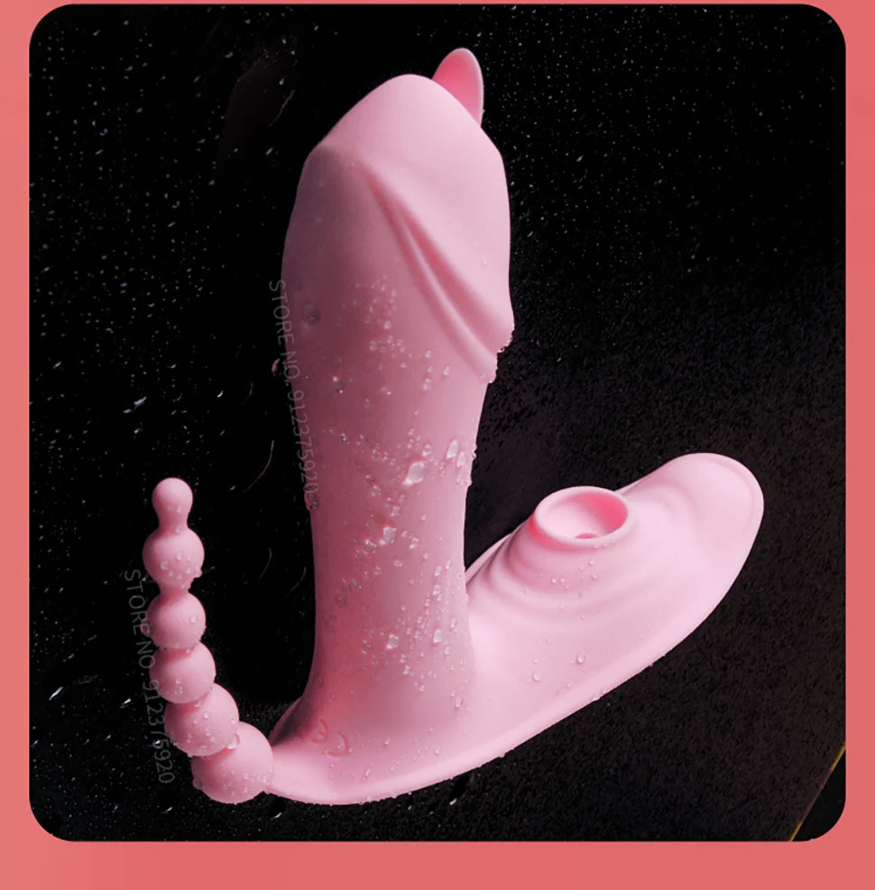 Adult 18 Toy For Women 3 IN 1 Vaginal Sucking Vibrator Dildo Couple  Masturbator Anal Clitoris Sucker Stimulator Sex Machine