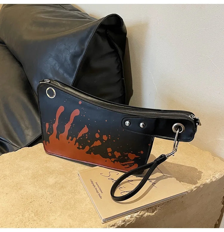 Small Purses And Handbags For Women Unique And Fun Design Leather Crossbody Shoulder Bag Knife Shaped Top Handle Bags Purse