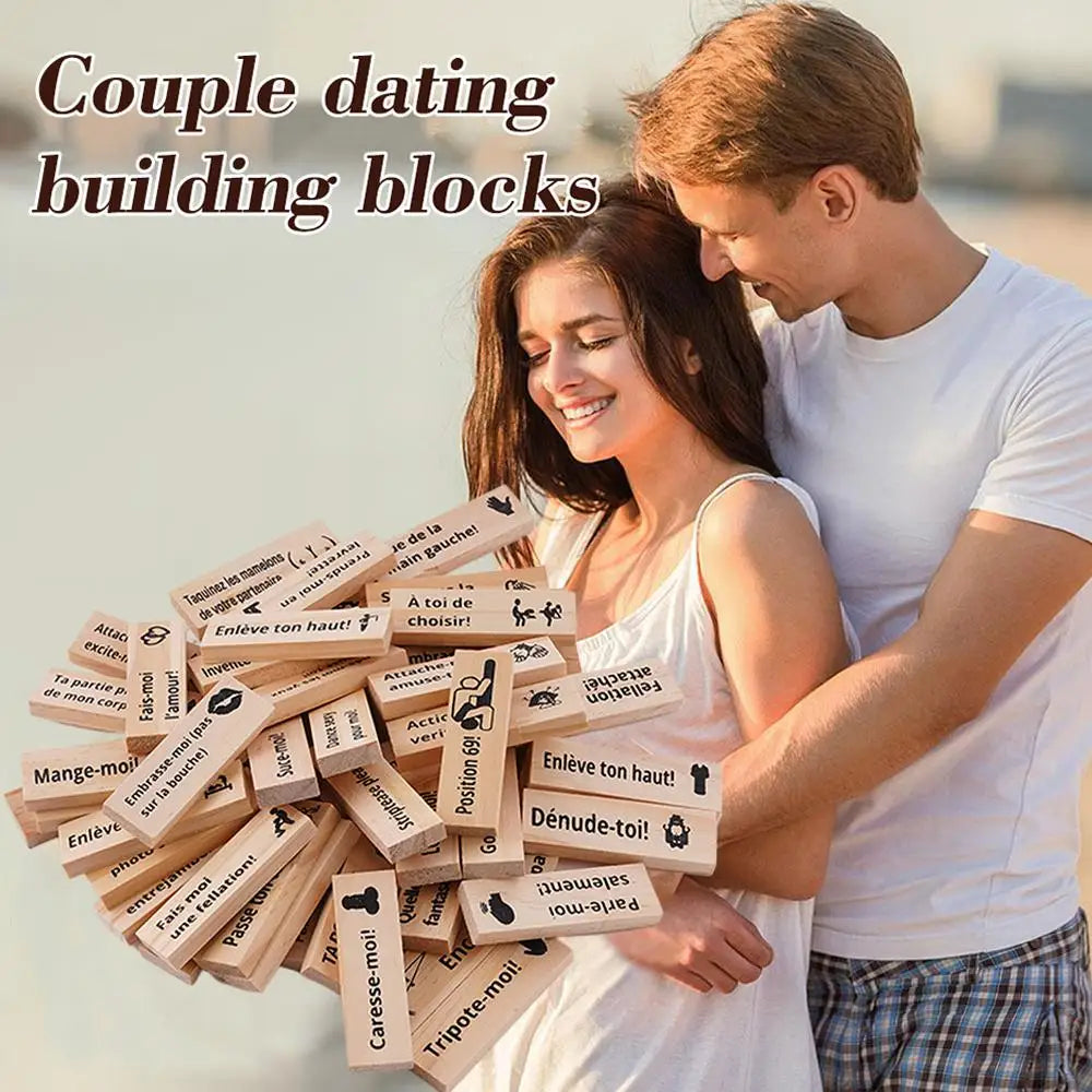 Block Tower Game For Adults Sex Toys Wooden Block For Tumbling Tower Stacking Games Erotica Party SM Block