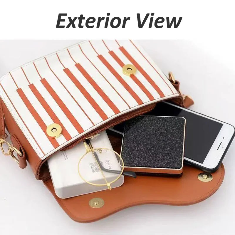 Handbag for Women Small Piano Music Notes PU Leather Shoulder Tote Bag Purse Crossbody Handbag for Women Girls Trendy bags