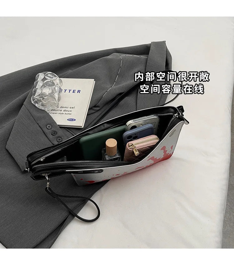 Small Purses And Handbags For Women Unique And Fun Design Leather Crossbody Shoulder Bag Knife Shaped Top Handle Bags Purse