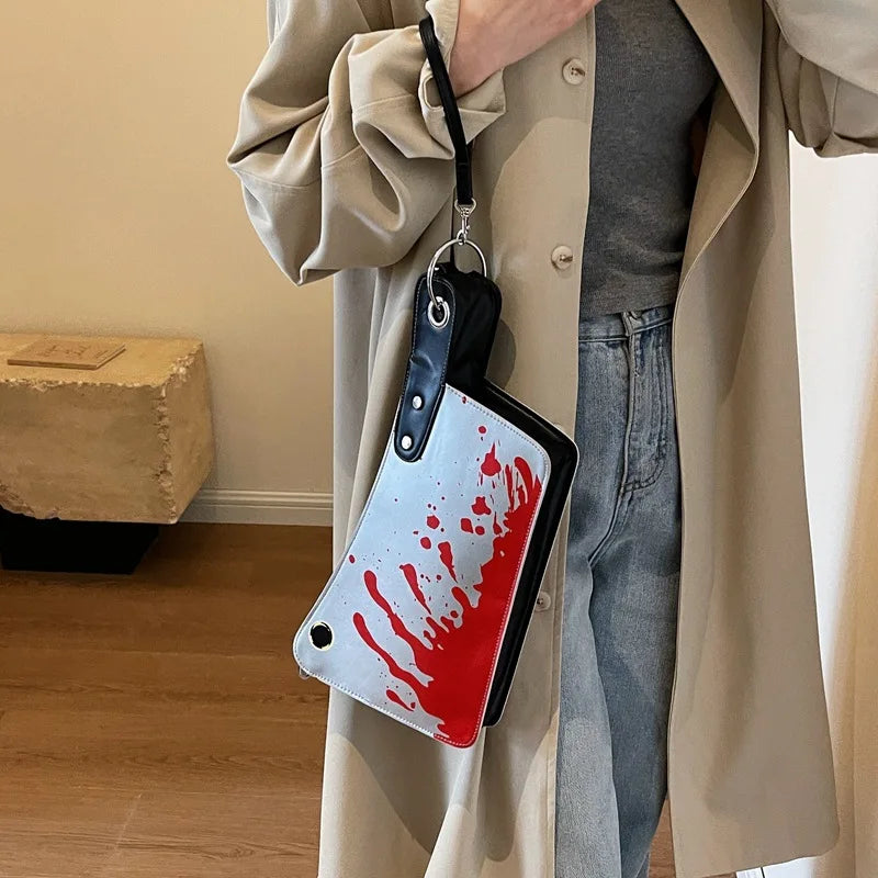 Small Purses And Handbags For Women Unique And Fun Design Leather Crossbody Shoulder Bag Knife Shaped Top Handle Bags Purse