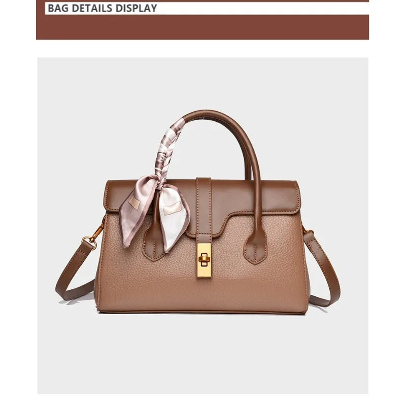 Fashionable and minimalist handbag for women, 2025 high-end crossbody bag, large capacity commuting handbag for women
