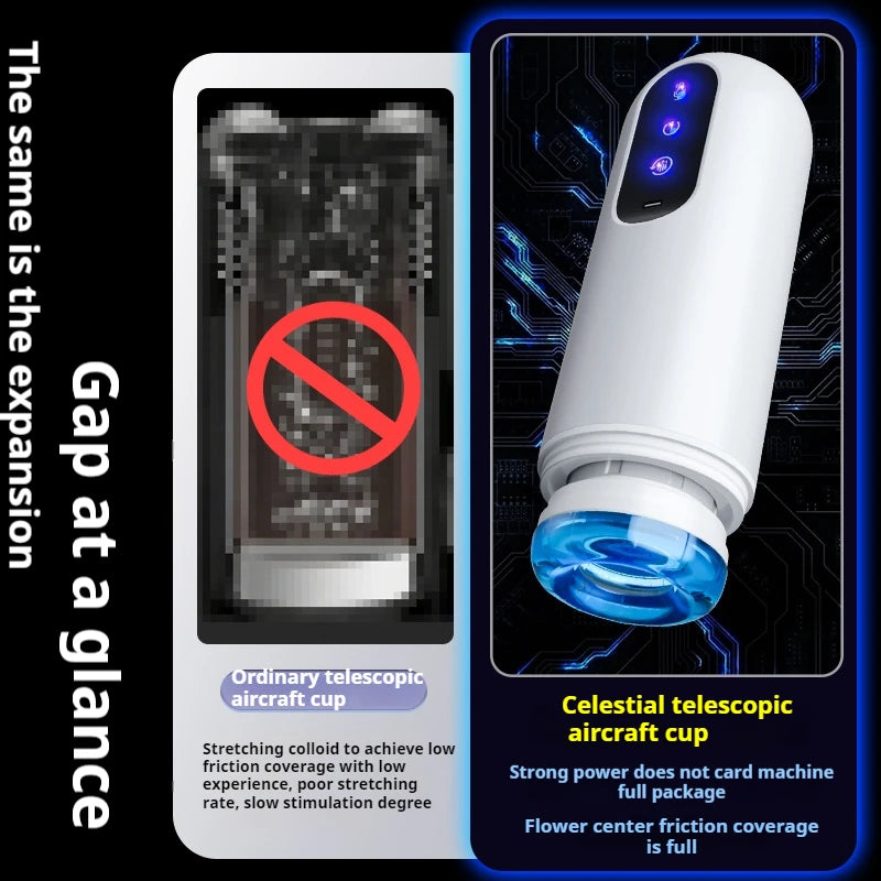 Adult products: Male masturbator, masturbation cup for masturbators, self-retractable rotating toy, pull-out airplane cup