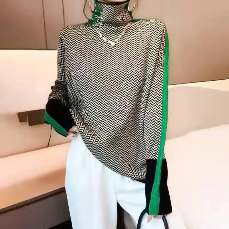 Women Sweater Knitted Turtleneck New Warm Stylish Sweaters Ladies Girl Slim Women Sweaters Pullovers Female Woman Sweater