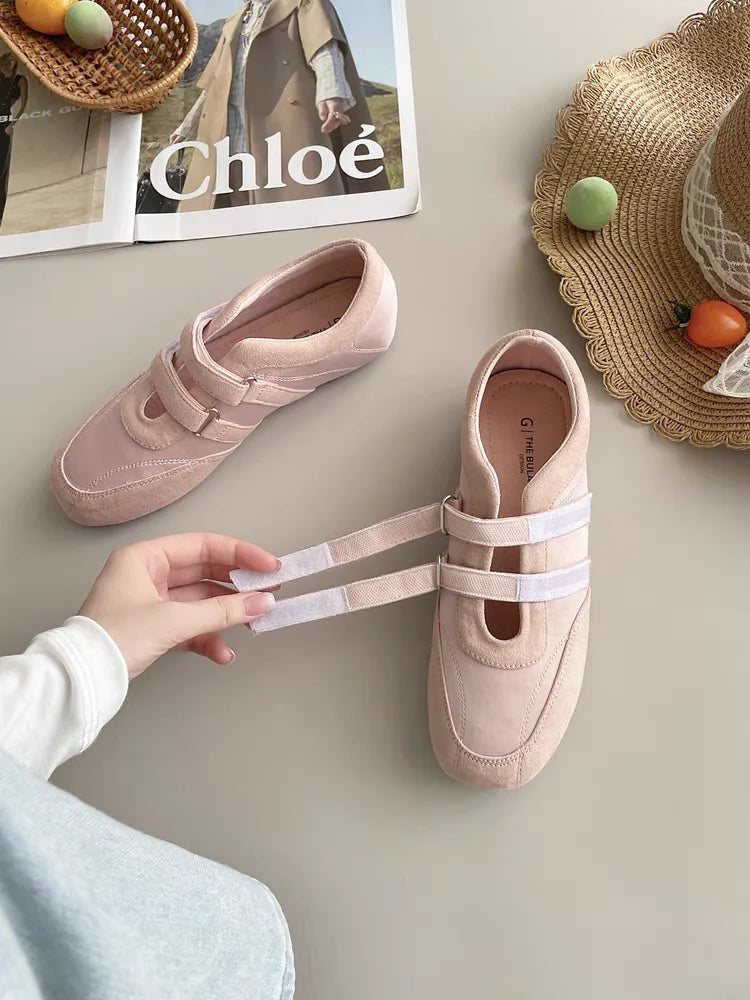 Flats Women's Sports Shoes Fashion Sneakers Casual Shallow Loafers Shoes Walking Ballet Shoes Trend Cozy Zapatillas De Mujer