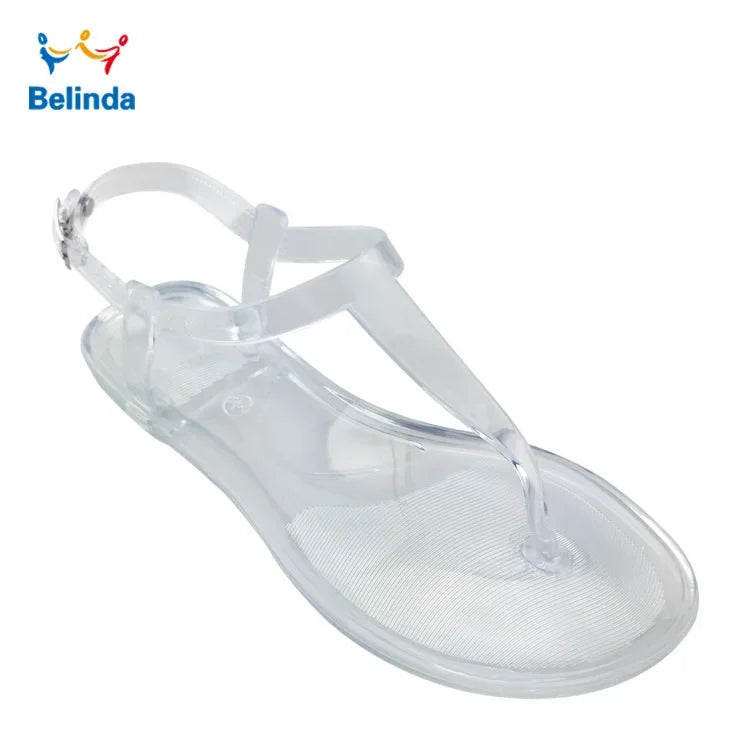 Sandals for women in summer wearing simple and fashionable flat bottomed anti slip Roman clip toe herringbone sandals