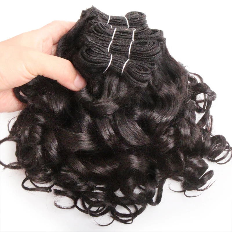 Human Hair Bundles 6 Bundles Ombre Bouncy Curl Bundles For Women Natural Brazilian Hair Weaves 200G For A Full Head Blonde T1B30