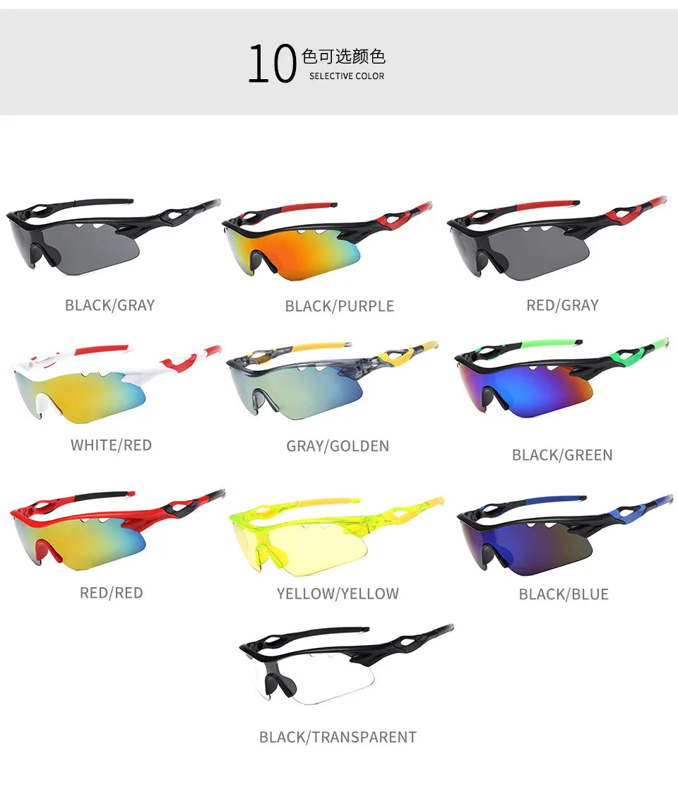 Men and Women Cycling Glasses Mens Sunglasses for Men Outdoor Eyewares Sports Sun Glasses  Multi Color Lens Unisex Glasses