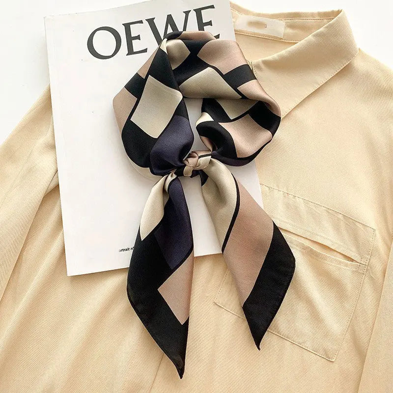 100% Silk Scarf Women Mulberry Luxury High Quality Square Fashion Print Hair Neckerchief Lady Shawl Wraps Hijab Bandana Scarves