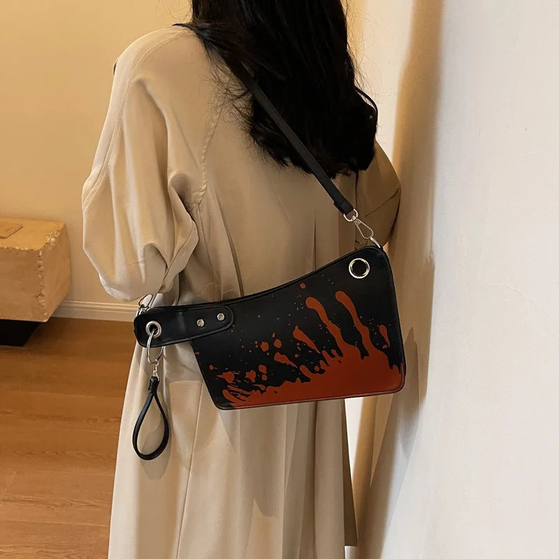 Small Purses And Handbags For Women Unique And Fun Design Leather Crossbody Shoulder Bag Knife Shaped Top Handle Bags Purse