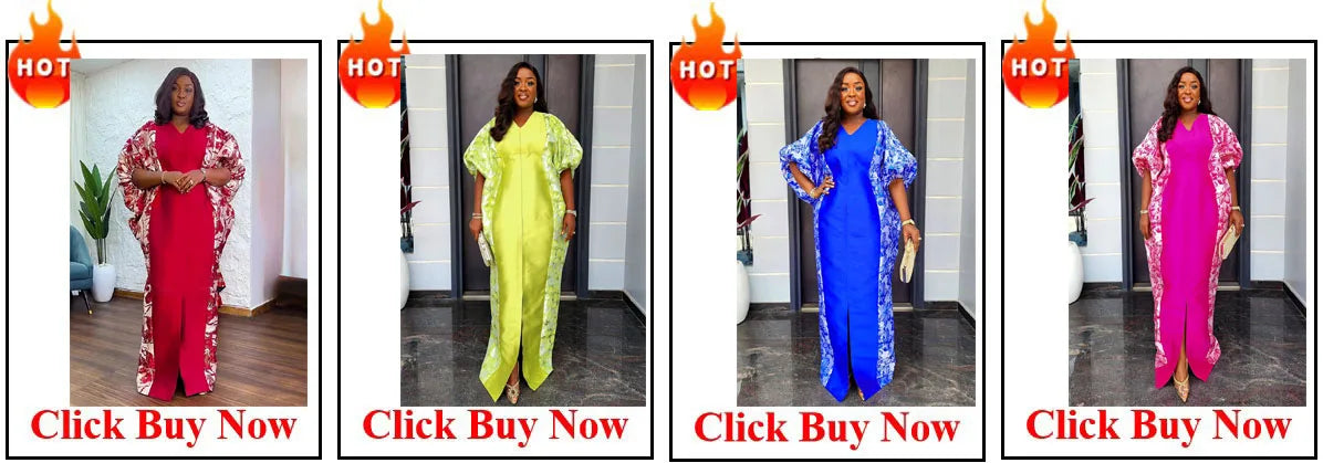 Customized Luxury Vintage Dresses For Women Wedding Party Prom Evening Gown Long Sleeve Dress Dashiki Beaded Robe Turkey African