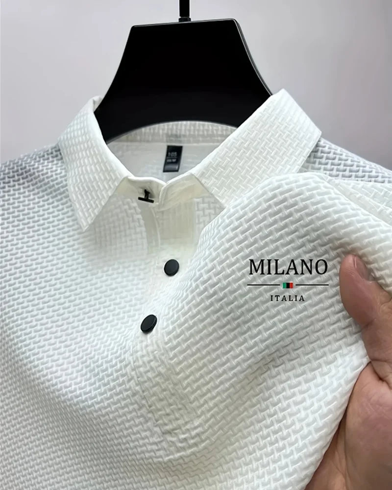 Cool POLO Shirt for men casual wear lapel button-down solid color men's vintage shirt S-2XL